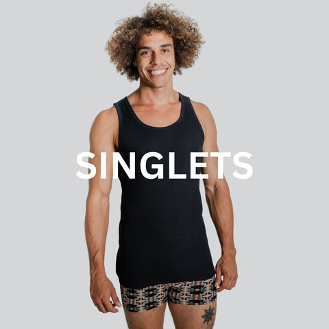 Organic cotton white singlet from Reer Endz collection
