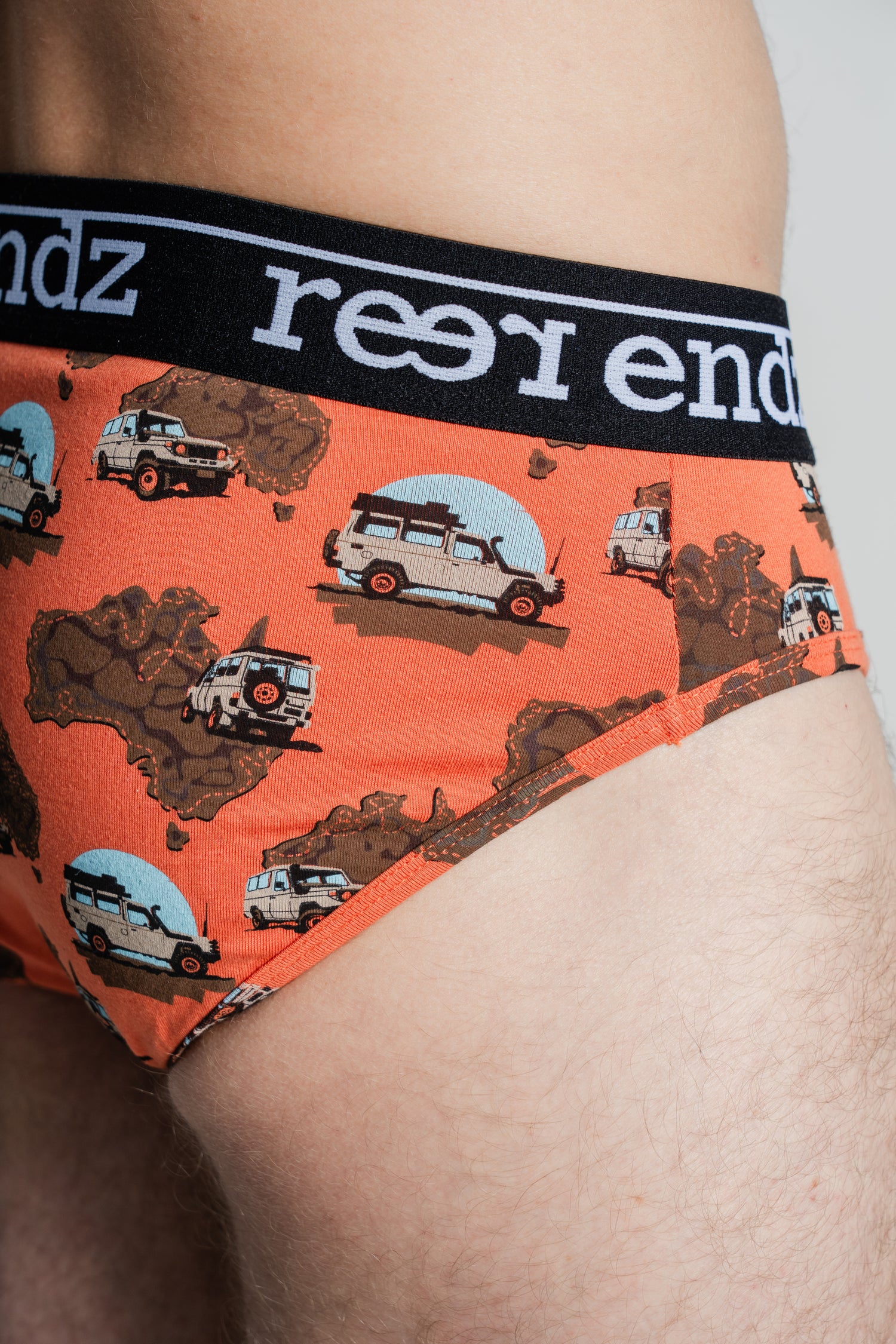 Elevate your wardrobe with the 'Cruisin' Organic Cotton Men's Brief, modeled for maximum style and comfort.